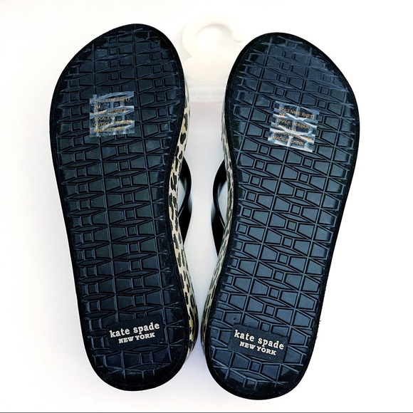 🆕 Kate Spade Rhett Leopard Wedge Sandals Shoes - Picture 5 of 6